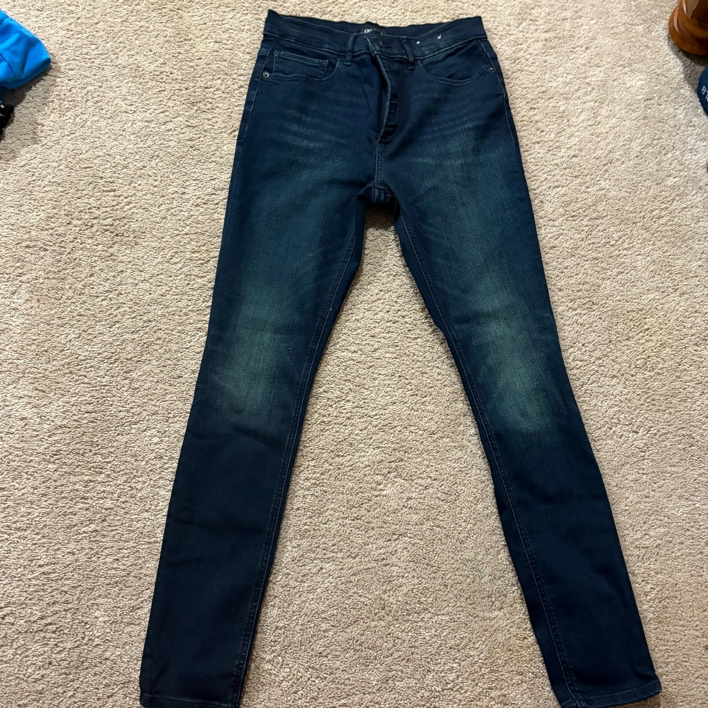 Express Women's Midnight Blue Skinny Jeans